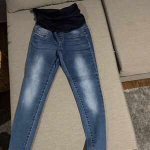 Blue Women's Maternity Jeans